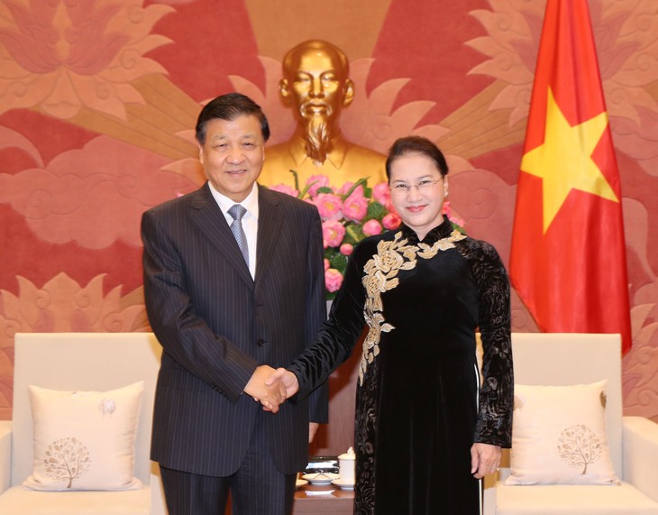 Nguyen Thi Kim Ngan reçoit Liu Yunshan - ảnh 1