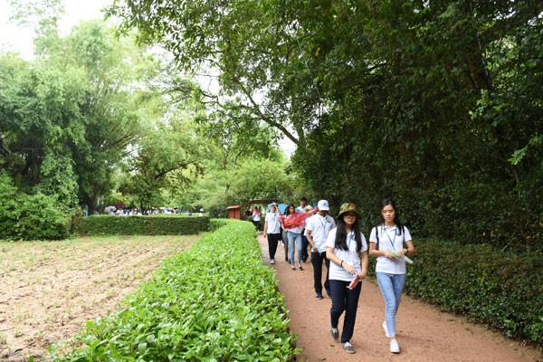 Camp d’été 2018: les jeunes Viêt kiêu visitent la région natale du président Hô Chi Minh - ảnh 1
