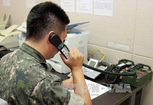 Les deux Corées rétablissent la ligne de communication militaire occidentale - ảnh 1