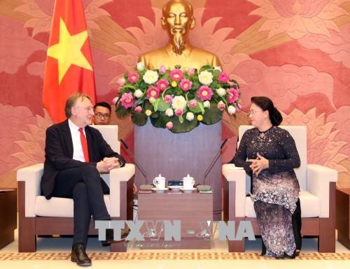 Bernd Lange rencontre la présidente de l’AN Nguyên Thi Kim Ngân - ảnh 1