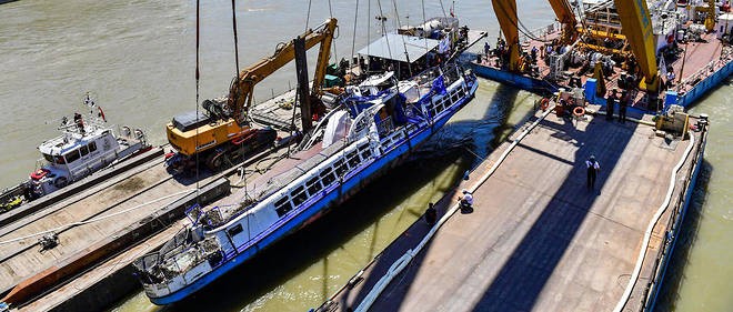 Hongrie: le bateau naufragé tiré de l’eau avec ses victimes  - ảnh 1