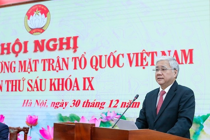 Sixième conférence du Comité central du Front de la Patrie du Vietnam  - ảnh 1