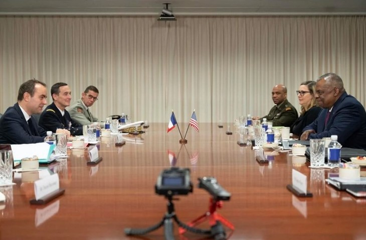 Le ministre français des Armées rencontre son homologue américain au Pentagone - ảnh 1