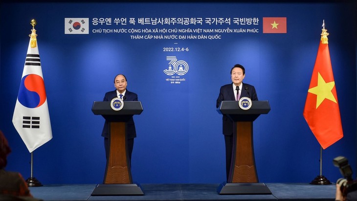 Le Vietnam et la République de Corée décident de porter leurs relations au niveau de partenariat stratégique intégral - ảnh 1
