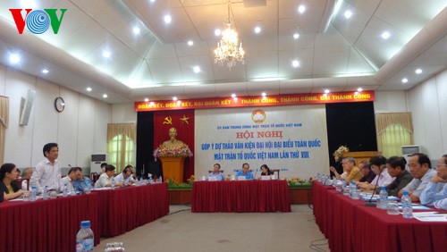 Các tổ chức thành viên góp ý Văn kiện Đại hội 8 Mặt trận Tổ quốc Việt Nam - ảnh 1