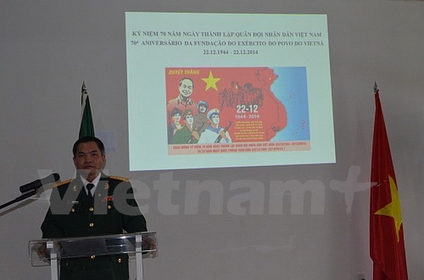 Kỷ niệm 70 năm thành lập QĐND Việt Nam tại Brazil  - ảnh 1