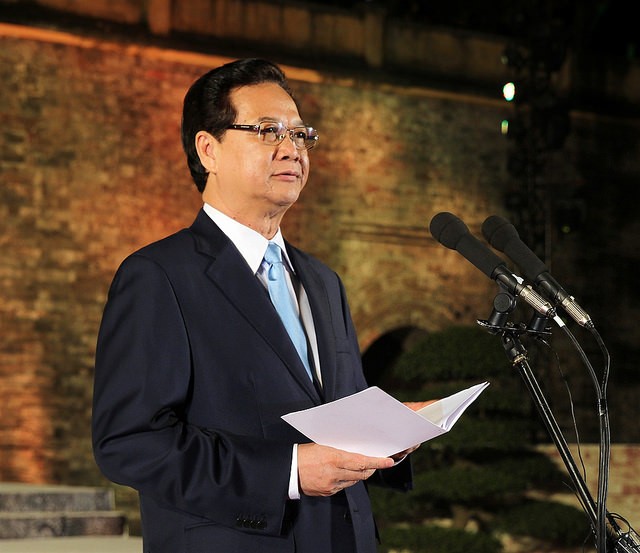 Thủ tướng Nguyễn Tấn Dũng chủ trì chiêu đãi cấp Nhà nước các đại biểu tham dự Đại hội đồng IPU 132  - ảnh 1