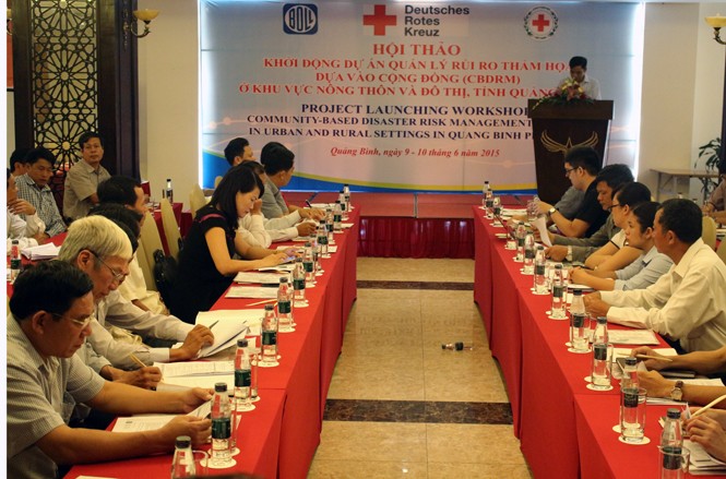 Khởi động dự án Quản lý rủi ro thảm họa dựa vào cộng đồng ở nông thôn và đô thị tỉnh Quảng Bình  - ảnh 1
