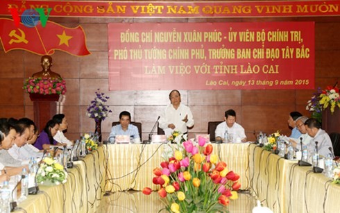Phó Thủ tướng Nguyễn Xuân Phúc làm việc với tỉnh Lào Cai - ảnh 1