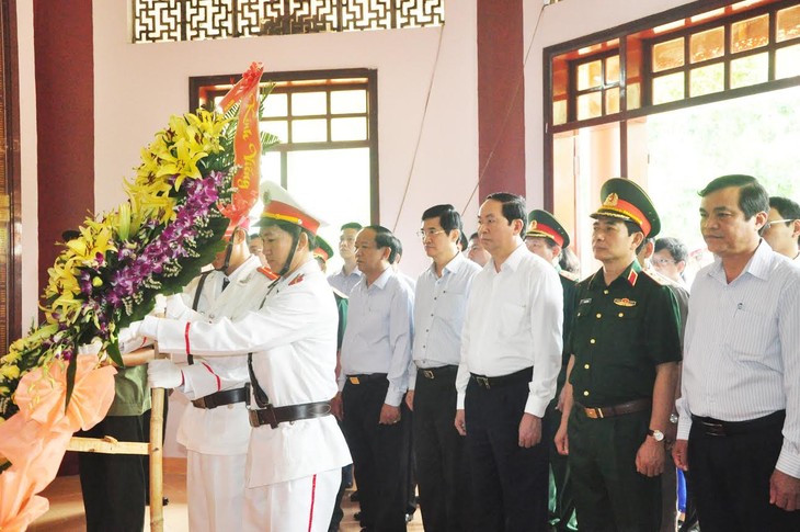 Chủ tịch nước Trần Đại Quang thăm tỉnh Quảng Nam - ảnh 1