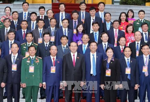 Chủ tịch nước Trần Đại Quang gặp mặt đoàn đại biểu ngành Than và tỉnh Quảng Ninh - ảnh 1