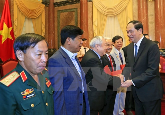 Chủ tịch nước Trần Đại Quang gặp mặt cựu Quân nhân tình nguyện giúp Campuchia - ảnh 1