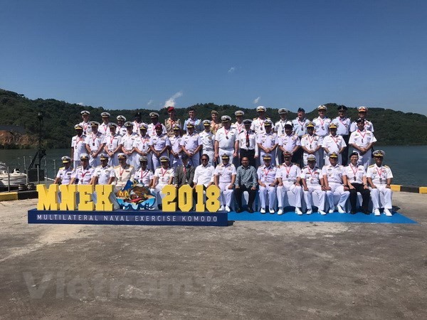 Hải quân Việt Nam tham gia cuộc diễn tập hải quân Komodo 2018 tại Indonesia - ảnh 1