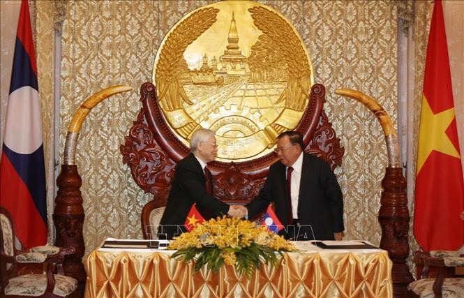 Trưởng ban Đối ngoại Trung ương Hoàng Bình Quân: Tạo động lực thúc đẩy toàn diện quan hệ Việt Nam - Lào, Việt Nam - Campuchia  - ảnh 1