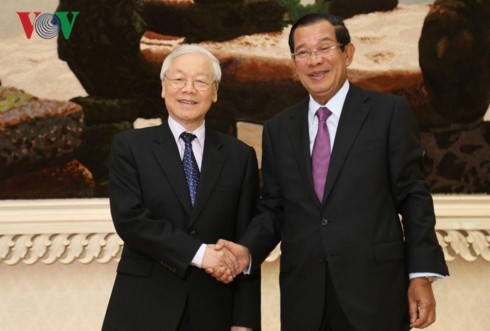 Tổng Bí thư, Chủ tịch nước Nguyễn Phú Trọng kết thúc tốt đẹp chuyến thăm cấp Nhà nước Campuchia - ảnh 2