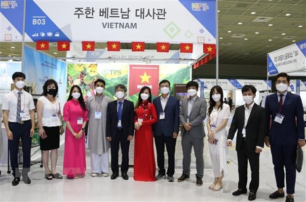 Nông sản Việt Nam tham gia Hội chợ hàng nhập khẩu Hàn Quốc 2021 - ảnh 1