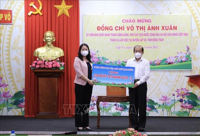 Phó Chủ tịch nước Võ Thị Ánh Xuân làm việc tại tỉnh Đồng Tháp - ảnh 1
