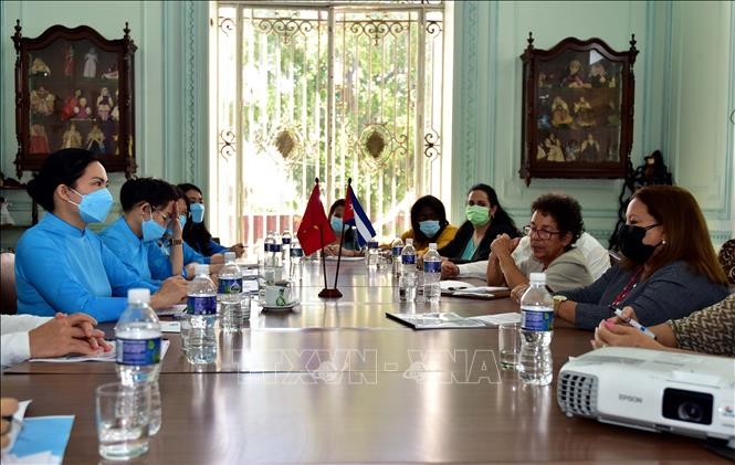Việt Nam và Cuba chia sẻ kinh nghiệm nâng cao vai trò của phụ nữ - ảnh 1
