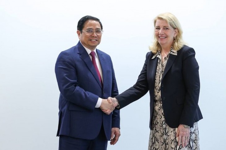 Thủ tướng Chính phủ Phạm Minh Chính gặp Giám đốc điều hành Quỹ Nhi đồng LHQ (UNICEF) Catherine Russell - ảnh 1