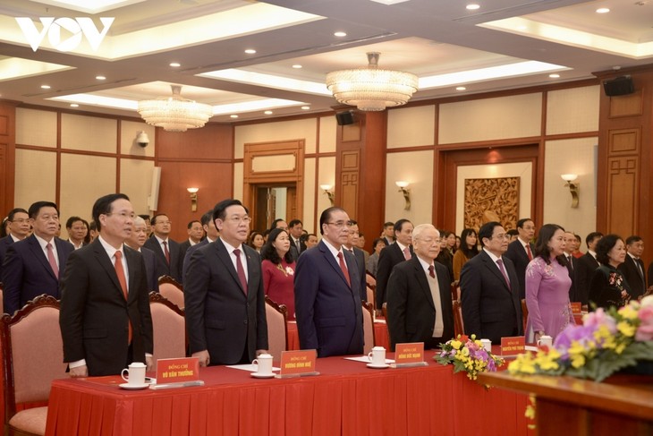 Lễ trao Huy hiệu 55 năm tuổi Đảng tặng Tổng Bí thư Nguyễn Phú Trọng  - ảnh 1