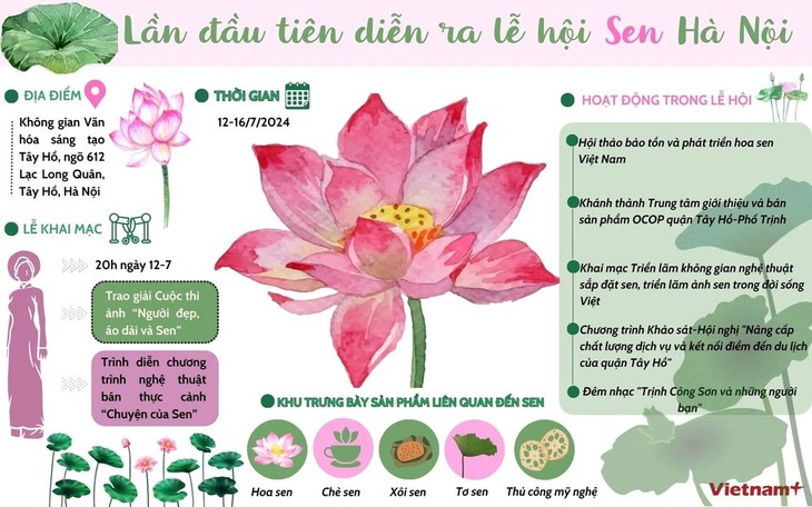 Quảng bá, tôn vinh giá trị sen Hà Nội tại Lễ hội Sen - ảnh 1