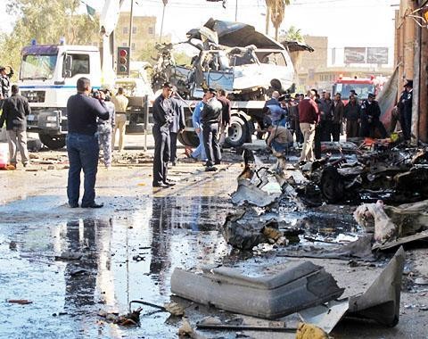 เกิดเหตุลอบวางระเบิดตามเมืองต่างๆในประเทศอิรัก - ảnh 1
