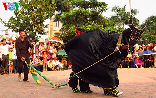 เทศกาลแห่งประเพณีการเลือกคู่ของหมู่บ้าน Đường Yên กรุงฮานอย - ảnh 9
