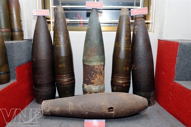 การจัดแสดงกับระเบิด ณ พิพิธภัณฑ์ทหารช่างในกรุงฮานอย - ảnh 6
