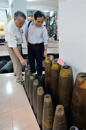 การจัดแสดงกับระเบิด ณ พิพิธภัณฑ์ทหารช่างในกรุงฮานอย - ảnh 15