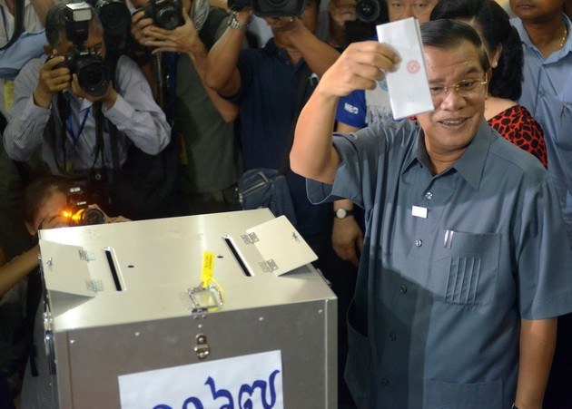 พรรคประชาชนกัมพูชาประกาศชนะการเลือกตั้งรัฐสภาสมัยที่ 5 - ảnh 1