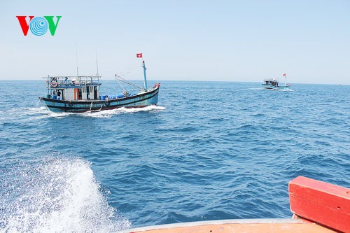 ชาวประมงภาคกลางเวียดนามมั่นใจออกทะเลจับปลาโดยไม่สนใจต่อการขัดขวางของเรือจีน - ảnh 7