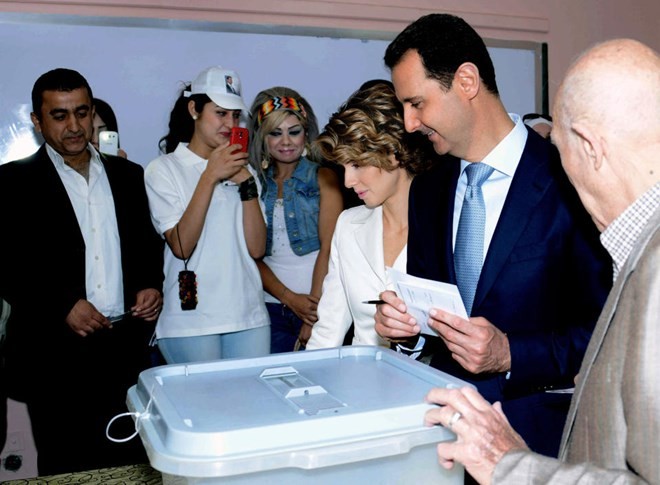 นาย บาชา อัล อัสซาด ได้รับชัยชนะในการเลือกตั้งประธานาธิบดีซีเรียอีกสมัย - ảnh 1