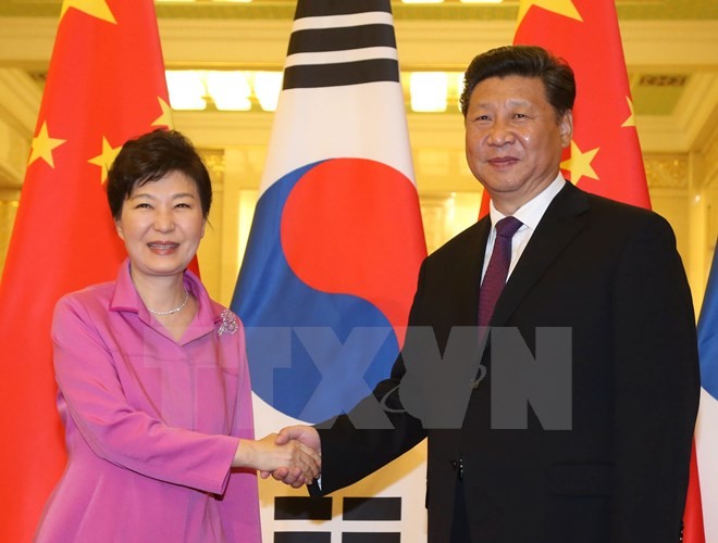 ผู้นำจีนและสาธารณรัฐเกาหลีเจรจากัน ณ กรุงปักกิ่ง - ảnh 1