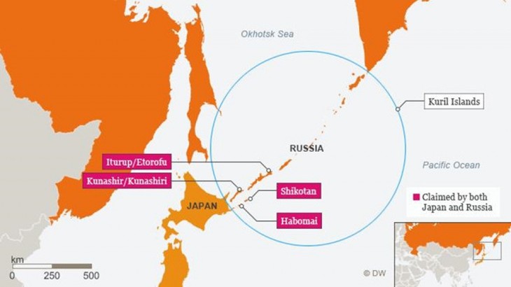 ญี่ปุ่นกำลังพิจารณาเงื่อนไขเกี่ยวกับการที่รัสเซียคืนเกาะที่มีการพิพาท - ảnh 1