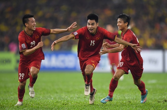 ฟุตบอลทีมชาติเวียดนามมีความมุ่งมั่นในการคว้าแชมป์ฟุตบอล AFF Suzuki Cup 2018 - ảnh 1