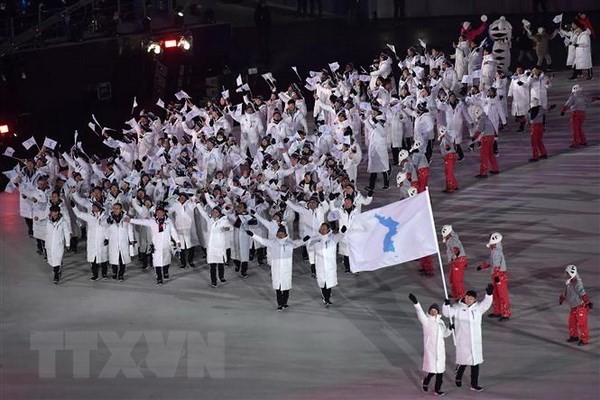 สองภาคเกาหลีเห็นพ้องจัดทีมคณะนักกีฬาร่วมกันเพื่อเข้าร่วมการแข่งขันกีฬาโอลิมปิกโตเกียวปี 2020 - ảnh 1